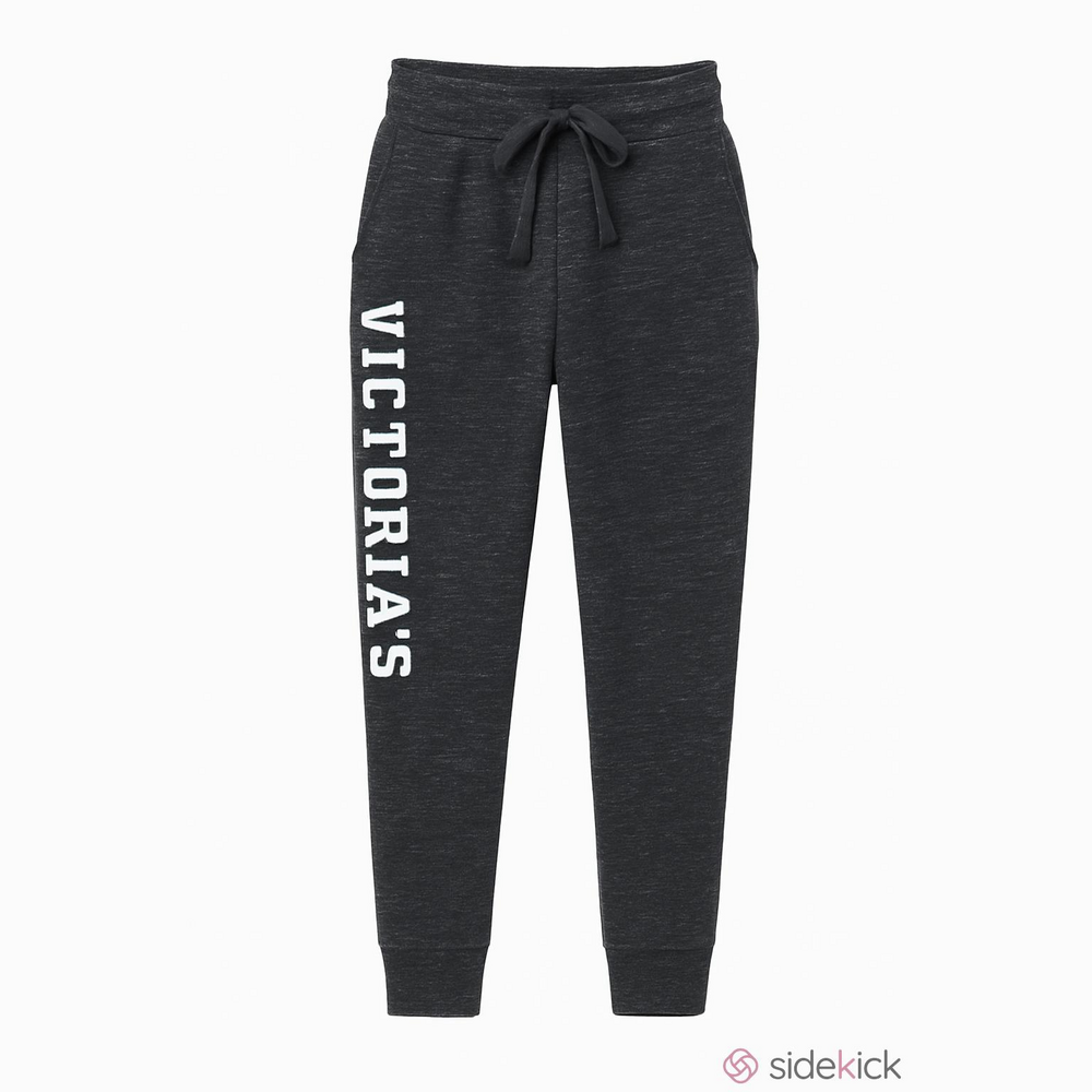 Victoria's Secret Pink Joggers Gray Graphic XS